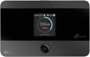 TP-Link M7350 4G LTE Mobile WiFi Router/Hotspot, 2.4GHz Frequency, 1x Micro USB Port, SIM Card Slot, Micro SD Card Slot, 2000mAh Battery Capacity, Black | M7350