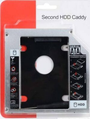 Second HDD Caddy 2.5 inch Internal Hard 9.5mm Drive Enclosure/HDD