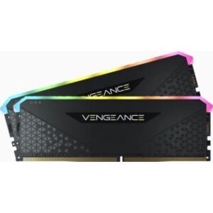 Corsair Vengeance RGB RS 16GB (2 x 8GB) DDR4 Desktop Memory, DRAM, 3200MHz, C16 Memory Kit, Black | CMG16GX4M2E3200C16