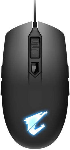 GIGABYTE Aorus M2 Wired Optical Gaming Mouse, Pixart 3327 Tracking Sensor, Up to 6200 DPI Sensitivity, 1000 Hz Report Rate, 30G Acceleration, 1.8m Matte Black PVC Cable, Matte Black | AORUS-M2