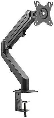 Newstar 91-LDT25C012 Monitor Arm, Fits 17" to 27" Curved Monitor, Up to 6.5 Max Weight Capacity, Built-in Spring Tension Gauge, Keyhole Pattern, Cable Clip, Smooth Arm Insertion, Black | 91-LDT25C012