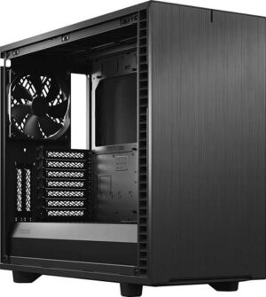Fractal Design Define 7 Gunmetal Brushed Aluminum/Steel E-ATX Silent Modular Tempered Glass Window Mid Tower Computer Case - Gray | FD-C-DEF7A-08