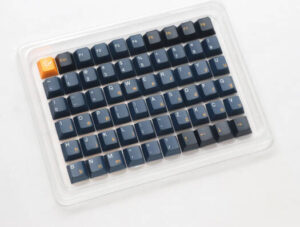 Ducky Nazca 133 Key Cherry Profile Triple Shot PBT Keycap Set, US Layout, Black - Yellow | DCA133-USNAZCHPT1