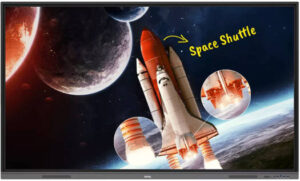 BenQ RE8603 86'' 4K UHD IPS Essential Series Education Interactive Display, 8ms Response Time, Up to 40 Touch Points, 4GB RAM, 32GB Storage, 2x 16 W Speakers, Free VESA Mount, Black | RE8603