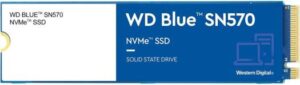Western Digital SN570 500GB Blue Internal SSD, PCIe Gen3 x4 NVMe v1.4 Interface, 3500MB/s Read Performance, 2300MB/s Write Performance, 300 TBW Endurance, M.2 2280 | WDS500G3B0C