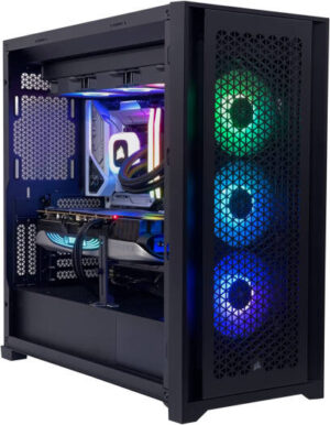 High-End Gaming PC - Intel Core i9-14900K 24 Cores 32 Threads, AMD Radeon RX 6900 XT 16GB, 64GB DDR5 RAM 6000MHz, 1TB SSD Gen 4, 1050W 80 PLUS Gold PSU, 240mm Liquid Cooler, Wi-Fi + BT