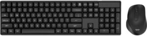 DarkFlash GK104 Wireless Mechanical Keyboard & Mouse Combo, 106 Keys, Multimedia Keys, PBT Keycaps, Auto-Sleep, 4 Keys Mouse, 1600DPI, 10m Transmission Distance, Black | GK104
