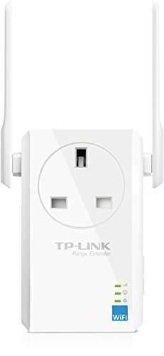 TP-LINK TL-WA860RE 300Mbps Universal Plug-in Wi-Fi Range Extender/ Booster (External Antennas and Integrated Pass-Through Socket)