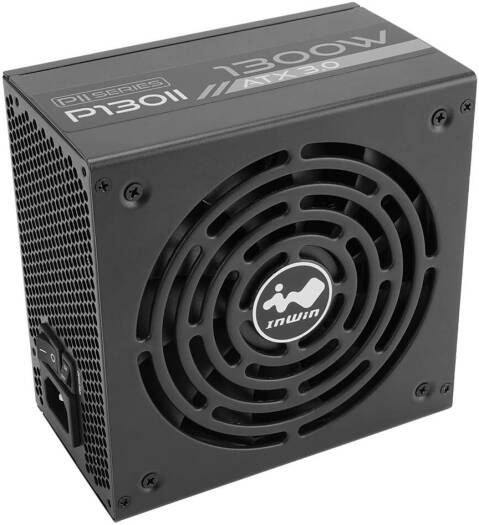 InWin P130II ATX12V V3.0 Full-Modular Power Supply, 1050W Power, 135mm FDB Fans, 80+ Platinum Efficiency, Active PFC, Zero RPM Fan Mode, SECC Material, Black | IW-PS-PII1300W - Image 9