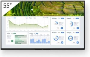 SONY Professional BRAVIA Digital Signage, 55 4K HDR DLED 60Hz Display, 8ms Response Time, 16GB Built-In Storage, Android TV OS, 24/7 Operation, 440nits, Black | FW-55BZ30L