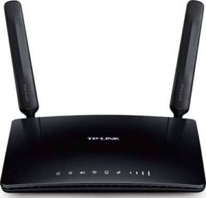 TP-LINK Unlocked 300 Mbps Wireless N 4G LTE Router, 2.4 GHz Frequency, 300Mbps Signal Rate, 3x LAN Only Ports, 1x LAN/WAN Port, 1x Nano SIM Card Slot, Black | TL-MR6400