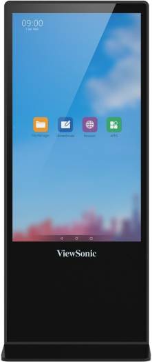 Viewsonic 55'' Display Floor Standing, TFT LCD Module, VA Display, 9:16 Aspect Ratio, 9ms Response Time, 16 GB Storage, 8.0 Android Version, Black | EP5542