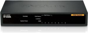 D-Link DES-1008PA 8-Port Fast Ethernet Unmanaged Desktop Switch w/ 4x PoE Ports