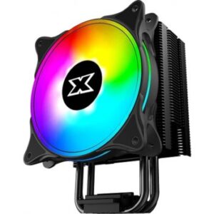 Xigmatek Windpower WP1264 CPU Air Cooler, 800-1800 RPM (PWM) Fan Speed, Max 25.3 dBA Noise Level, Max Airflow 58.5, CFM 156mm High, 120mm Fan Size, Black | EN42371