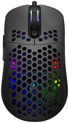 DeepCool MC310 Ultralight 75g RGB Gaming Mouse, 12800 DPI Range, Up to 1000 Hz Polling Rate, Braided Cable, 7 Programmable Button, Black | R-MC310-BKCUNN-G