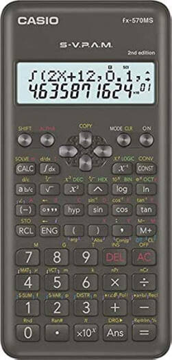 Casio FX-570MS 2nd Edition Scientific Calculator with 2-Line Display
