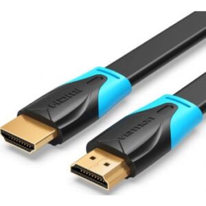 Vention High Speed ​​Flat HDMI Cable - Supports 4K @ 60Hz, Ultra HD, 3D, 1080p, Ethernet and Audio Recovery 1 Meter | VAA-B02-L100