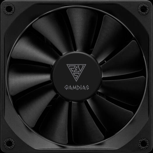 GAMDIAS Chione M4-360 Liquid Cooler, 2.1" LCD Display, ARGB Motherboard Sync, 2.37 mmH2O Air Pressure, 12V (Fan) / 5V (LED) Fan Voltage, 69.01 CFM Air Flow, Black | CHIONE M4-360 - Image 8