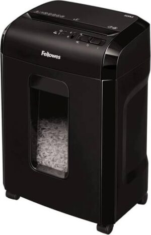 Fellowes Powershred 10M Micro-Cut Shredder, P-5 DIN-Level, Up to 10 Minutes Non-Stop Shred, 19Liters Pull-Out Bin Capacity, Safety Lock Technology, Black | 4630601