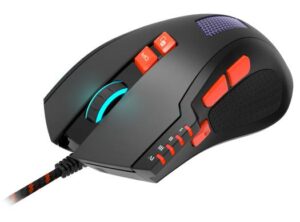 Canyon GM-5N Wired Gaming Mouse, With 8 Programmable Buttons, Sunplus Optical 6651 Sensor, 4 Levels of DPI Default Up To 6400, 1.65m Braided USB Cable | CND-SGM05N