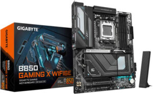 GIGABYTE B850 GAMING X WIFI6E AM5 ATX Motherboard, AMD B850 Chipset, 4x DDR5 DIMM Slot, Up to 256GB Max Memory, 1 x PCIe 5.0 x16, 3 x M.2 Slots, WiFi & BT, Black | B850-GAMING-X-WIFI6E