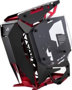 Antec Torque Aluminium Open-Frame Mid Tower PC Chassis, w/ Tempered Glass Windows, E-ATX~mITX, USB3.1 Type-C, Black/Red | 0-761345-80017-4
