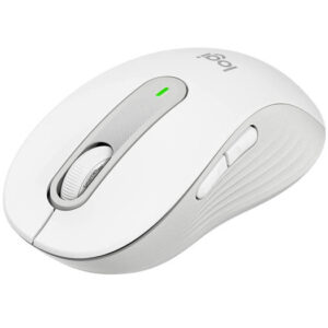 Logitech Signature M650 Wireless Mouse, For Small to Medium Sized Hands, Silent Clicks, 5 Buttons, Bluetooth, Multi-Device Compatibility, 400 DPI Nominal Value, 10m Range, White | 910-006255
