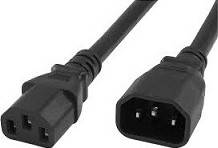 Lenovo 2.8m, 10A/100-250V, C13 to C14 Jumper Cord - Black | 4L67A08366