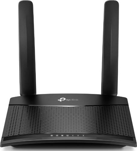TP-Link 300 Mbps Wireless N 4G LTE Router, 2.4GHz Frequency, 300 Mbps Signal Rate, 2x Detachable External 4G LTE Antennas, Nano SIM Card Slot, LAN Port & LAN/WAN Port, Black | TL-MR100
