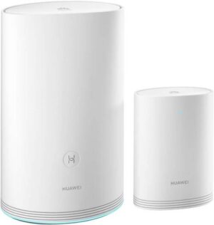 Huawei Home Wi-Fi Q2 Pro System (1 Base + 1 Satellite), Gigabit Powerline, Full Ge Ports, Seamless Roaming, Lower Latency - White