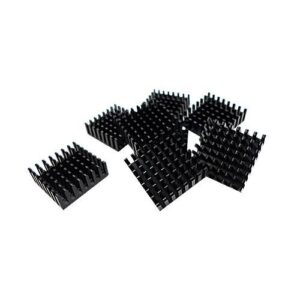 HEATSINK FOR M.2 SSD MODULE,14*14MM, BLACK, SELF ADHESIVE. 8 PCS | HS-M2SSD-01
