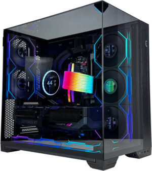 CrystalVision Gaming PC - AMD Ryzen 9 9900X 16 Cores 24 Threads, NVIDIA RTX 5080 16GB, 32GB DDR5 RAM 6000MHz, 2TB SSD Gen 5, 850W Gold PSU, 360mm Liquid Cooler, Wi-Fi +BT