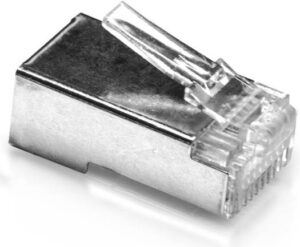 Ubiquiti Networks ToughCable RJ45 Male Connectors, ESD & Ethernet Hardware Damage Protection, Shielded Design, 2400 Pieces, Silver | TC-CON