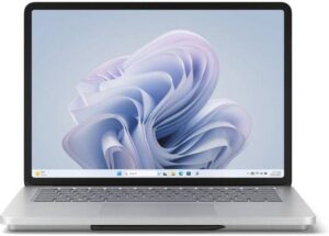 Microsoft Surface Studio 2 Laptop, 14.4" PixelSense Flow 120Hz Display, Intel Core i7-13700H, 16GB RAM, 512GB SSD, GeForce RTX 4050 6GB Laptop GPU, English-Arabic K/B, Win11, Platinum | YZY-00013