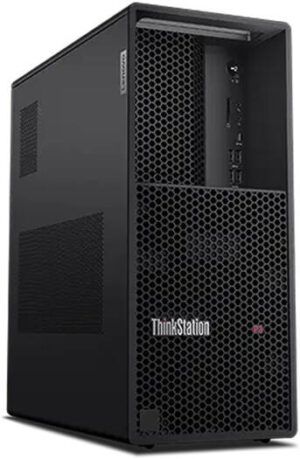 Lenovo ThinkStation P3 Tower Workstation Desktop PC, Intel Core i9-14900K, 16GB RAM, 512GB SSD, Intel UHD Graphics 770, USB ENG-ARAB Traditional K/B & Calliope Mouse, Win11Pro, Black | 30GS00BQAX