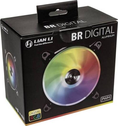 Lian Li BR 120 Digital RGB PWM Triple Pack Fan, 3x 120mm Fans with Remote Controller, Black | G99.12Q18P.R30B - Image 6