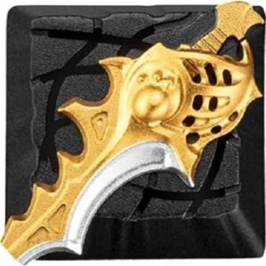 ZomoPlus 3D Divine Rapier Customized Keycap, Cherry MX Switches And Clones, Dota2 Theme Metal, With CNC Engraving, 1u Size | ZO-PS-DVN-RAR