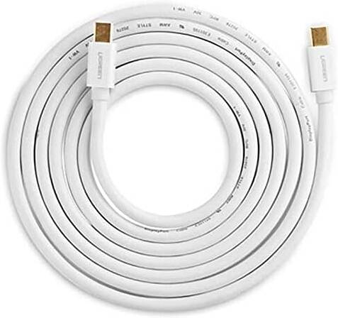 UGREEN Mini DP Male to Male Cable 2m (White) - Image 3
