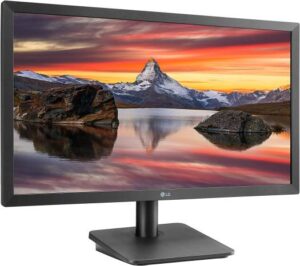 LG 22MP410 21.45'' FHD VA Display Monitor, With AMD FreeSync, Reader Mode, On Screen Control, 75Hz Refresh Rate, 20ms Response Time, NTSC 72% Color Gamut, HDMI, D-Sub, Black Stabilizer | 22MP410-B
