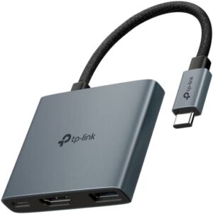 Tp-Link USB Type-C 3 in 1 Hub, 4K HDMI, PD 100W, USB 3.0, Plug & Play, 5 Gbps SuperSpeed Data Transfer, Windows, Mac, Linux, iPadOS, iOS, Android, Chrome | UH3020C