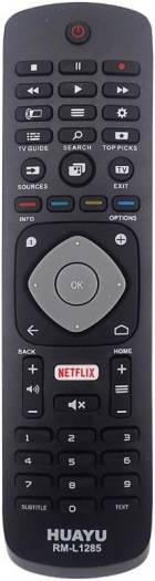 HUAYU RM-L1285 for Philips TV Replacement Remote Ideal TV Replacement Remote Control with Same Functions as The originalremote - Black
