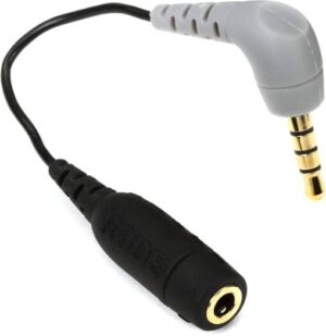 Rode Sc4 3.5mm Trs To Trrs Microphone Cable Adaptor, 3 Inches, Black, DisplayPort