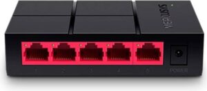 MERCUSYS 5-Port Gigabit Ethernet Switch/Hub, Saves up to 82% power, Plug & Play, no config (MS105G)