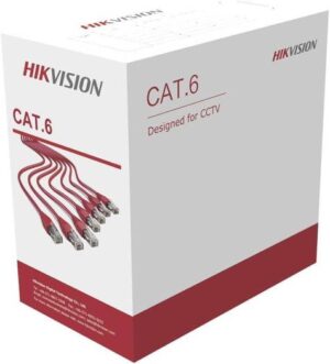 Hikvision DS-1LN6U-G 305 m CAT6 UTP Network Cable, Excellent Transmission, Long PoE Transmission Distance, Compliant with RoHS 2.0, Designed for CCTV, 305 Meter | DS-1LN6U-G