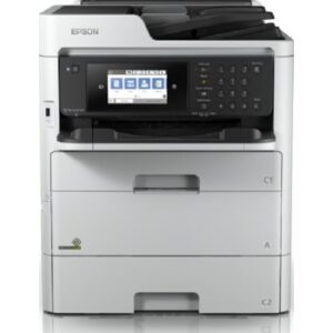 Epson Workforce Pro WF-C579RDWF Series Multifunction Printer, 800 Nozzles, 4800x1200 Dpi, 150 Sheets Output Tray Capacity, 600x1200 Copy Resolution, White | EP-C11CG77402BC