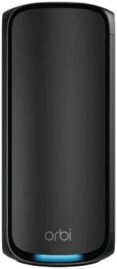 NETGEAR Orbi 970 Series Quad-band WiFi 7 Mesh, BE27000 Speed, Up to 6GHz Band, Up to 11,530 Mbps, 12 High-Performance Internal Antennas, Single Pack, Black | RBE970B