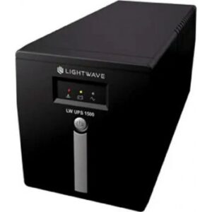 Lightwave 1500VA Line Interactive 3P UPS, LED Display, High/Low Voltage Protection, Auto Charge Function, Intelligent Battery Management, Black | LW UPS 1500VA 3P