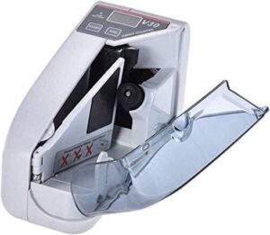 WSMLA Cash Counter Money Counter Machine Quick Mixed Denomination Bill Counter with Counterfeit Detector Handheld Money Counter Bill Counting Machine Portable Cash Banknote Dollar