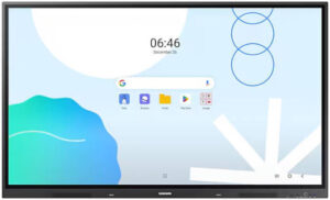 SAMSUNG WAD Android OS Interactive Display, 65" 4K UHD ADS Touch Display, 8ms Response Time, 64GB Flash Memory, Wi-FI & Bluetooth Connectivity, Android 13, Space Gray | LH65WADWLGCXUE