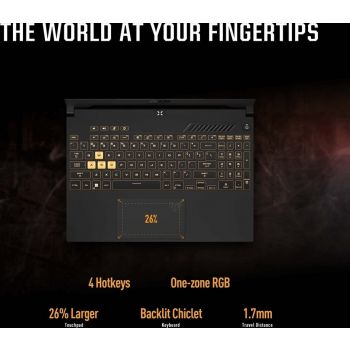 Asus Tuf Gaming F15 15.6" FHD 144Hz Laptop, 12th Gen Intel Core i7-12700H 3.50 Ghz, 16GB RAM, 512GB SSD, 4GB Nvidia GeForce RTX 3050 Graphics, Windows 11 Home, Eng-Arabic KB, Gray | FX507ZC-HN028W - Image 3